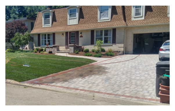 Natural stone step installation